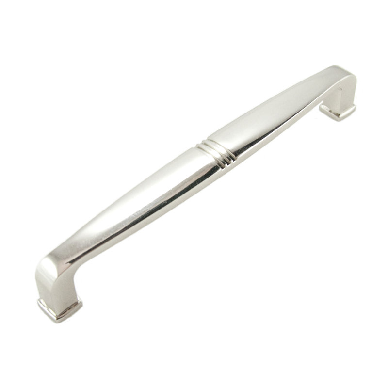 Poignée barre 6 po Alder, Nickel poli