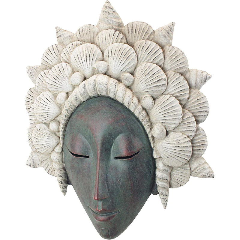 Sculpture murale coquille de sirène