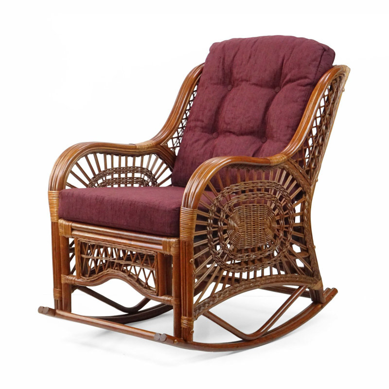 Chaise berçante Malibu, Brun foncé, Colonial