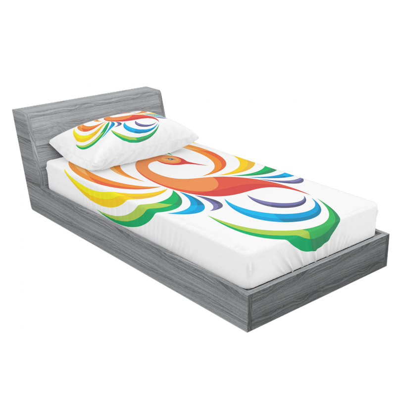 Microfiber Sheet Set, Twin Sheet Set with Fitted Sheet