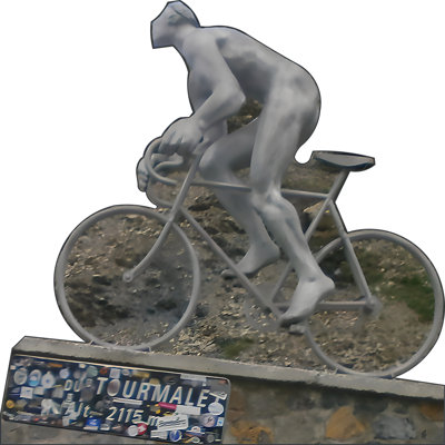 46" Tour De France Col Du Tourmalet Bicycle Statue Cardboard Standup