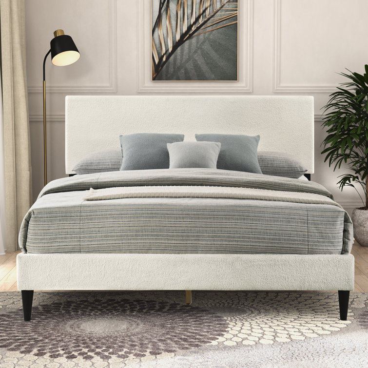 Walter Upholstered Platform Bed with Adjustable Headboard