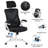 High Back Mesh Swivel Ergonomic Task Office Chair with Flip-Up Arms-1324240819-1302904795