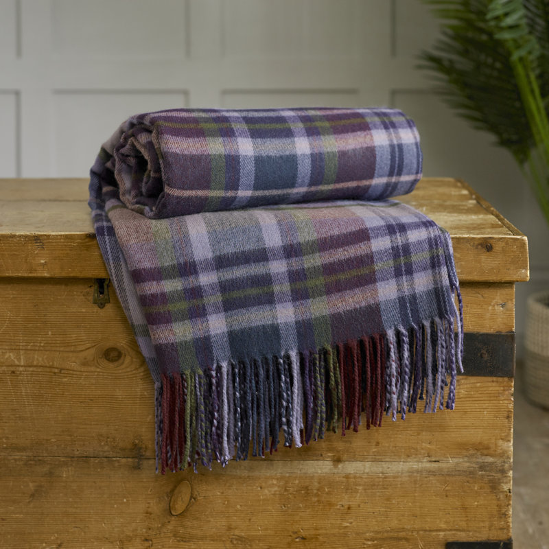 Plain Weave / Muslin Throw Blanket, Purple