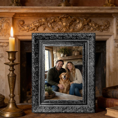 Cadre photo décoratif noir 1pc 5 "x 7" avec façade en plexiglas