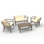 Click-Clack Outdoor 4 - Piece Conversation Set-481975163-535442150