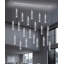 Lustre moderne rectangulaire en cristal 20 lumières à DEL argent-130153234