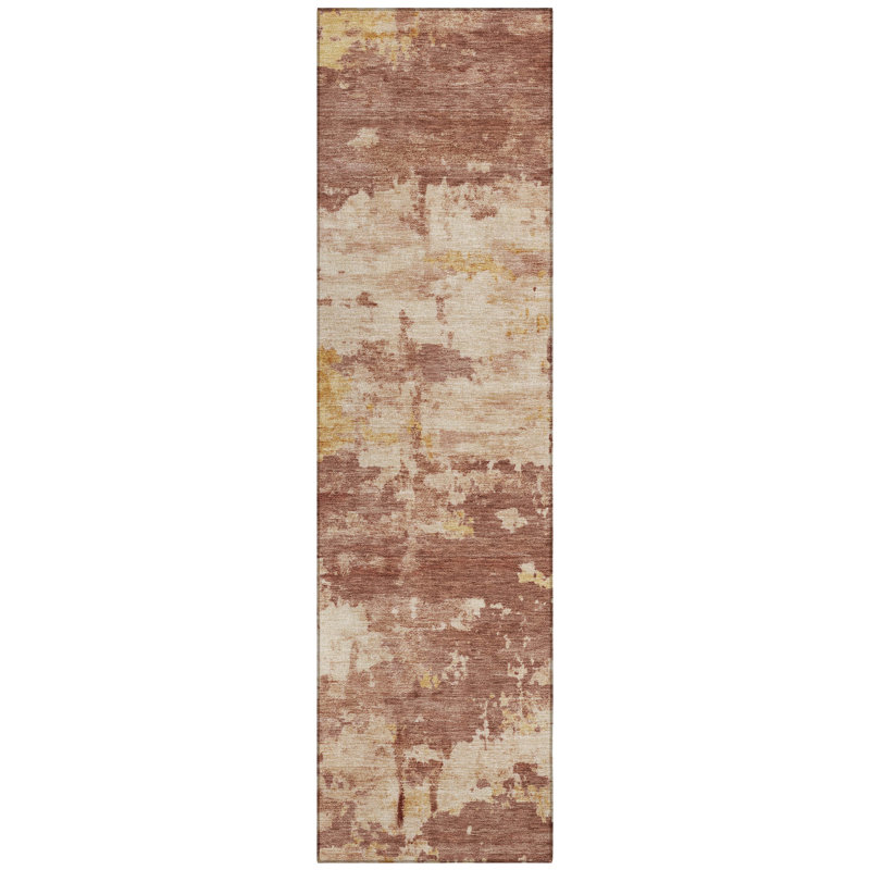 Machine Washable Indoor/Outdoor Jadiel ACN2362 Abstract Rug, Runner 2'3" x 7'6"