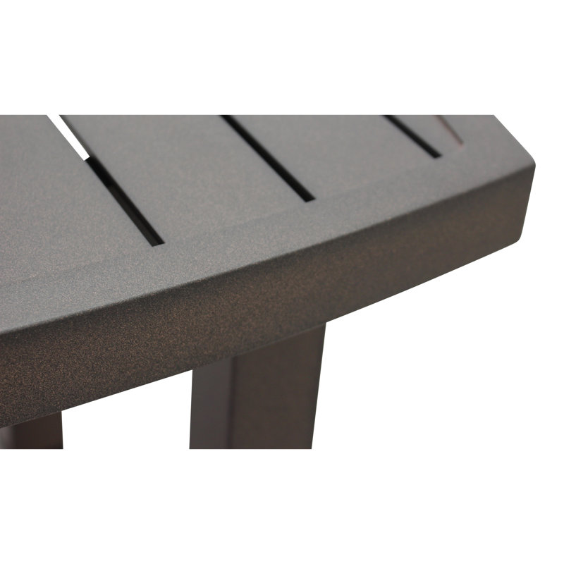 Table d'appoint en métal et aluminium