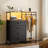Lumina 4-Drawer Dresser with Clothes Rack and Charging Station-542607873