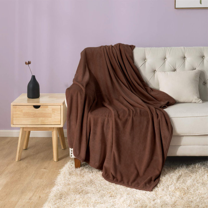 Waffle Blanket, Brown