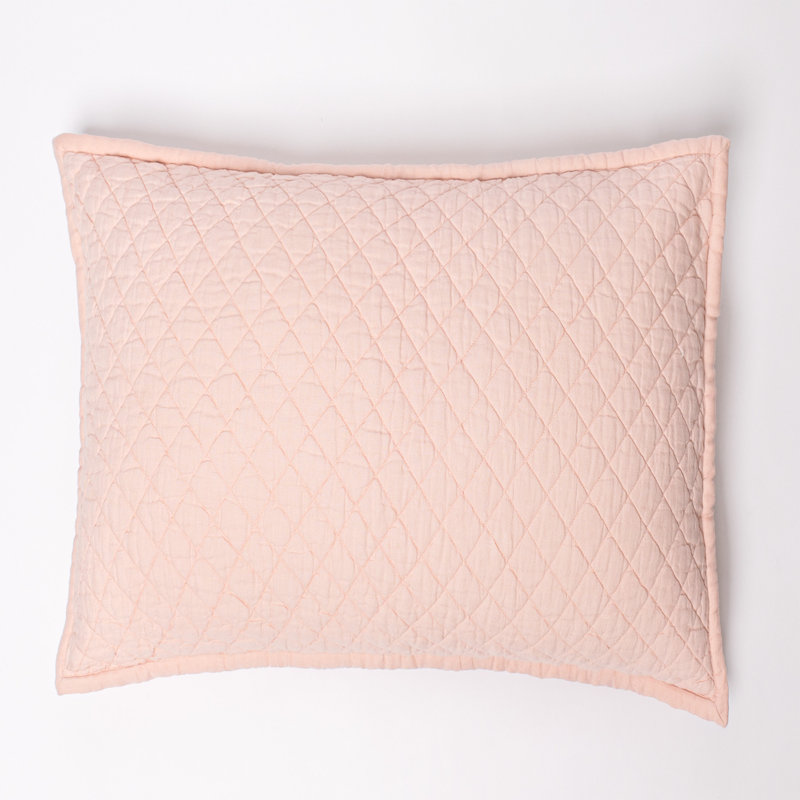 Dalen Petal Pink Pillow Sham, Euro