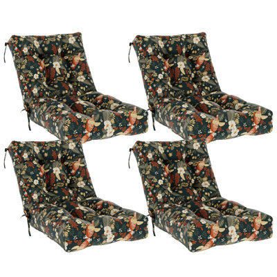 Outdoor 4'' Printed Chair Cushion (Set of 4)