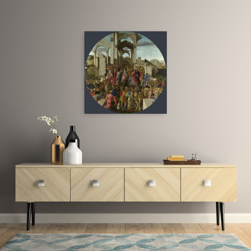 Adoration Of The Magi, 1470-75 Abstract Contemporary Bird Dog Horse Animal Architecture Wall Art Print, 81.28cm H x 81.28cm W