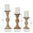 Mango Wood Turned Style Pillar Candle Holders-2145879315