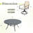 8-Person Round Patio Dining Set With Swivel Cushioned Rattan Chairs-1768997917