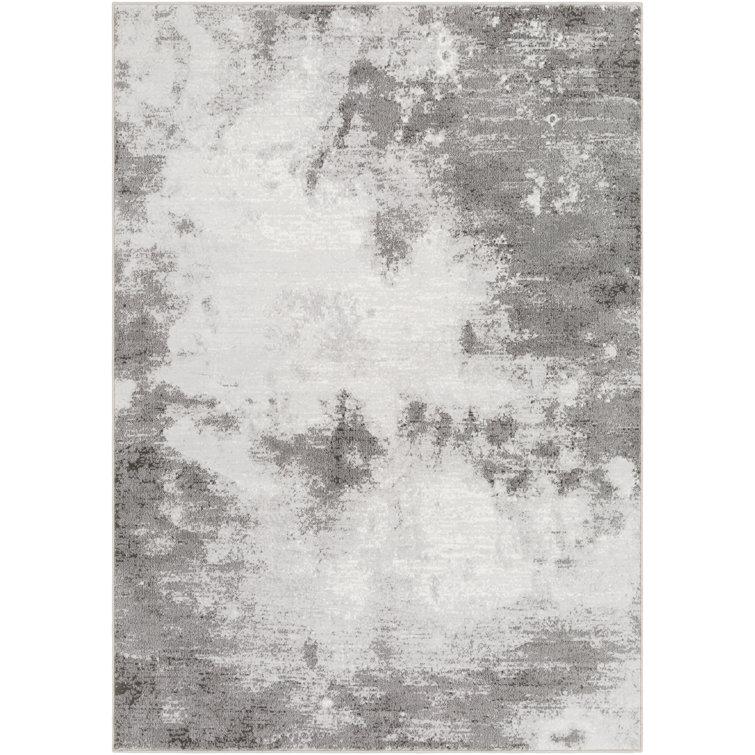 Tapis gris clair / blanc Chamlee