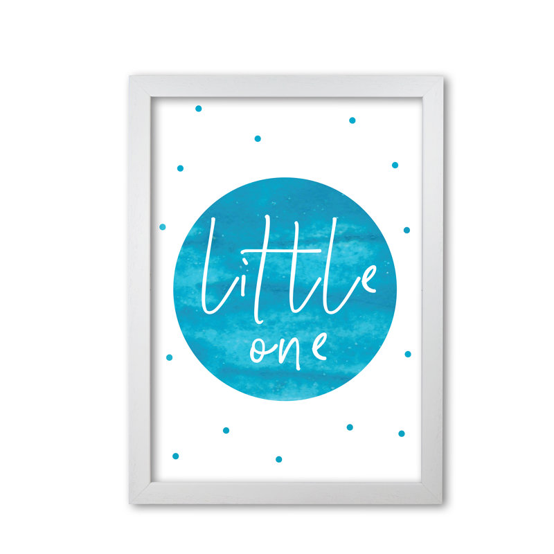 Little One - Painting, White Grain Frame, 42 cm H x 30 cm W x 5 cm D