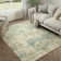 Sarah Machine Washable Abstract Area Rug with Non-Slip Backing