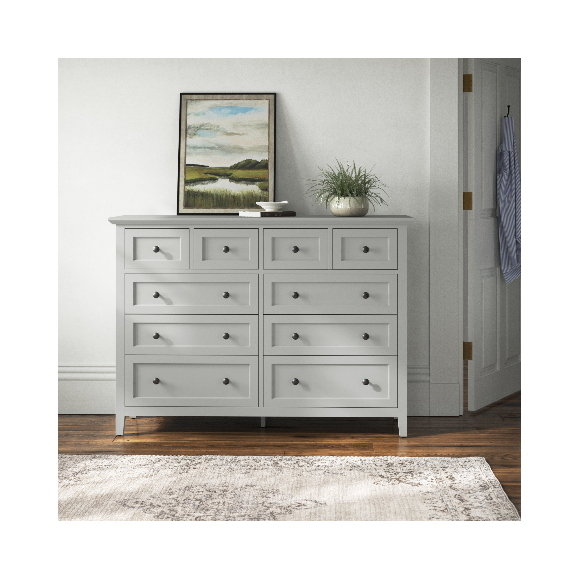Renee 8 - Drawer Dresser, Gray