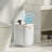 Automatic Touchless Motion Sensor Trash Can White Smart Garbage Can for Bathroom Kitchen