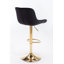 Ensemble de 2 tabourets de bar réglables avec repose-pieds chromé et levage mécanique