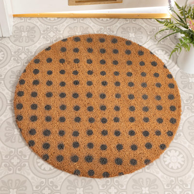 Pumphrey Non-Slip Polka Dots Doormat