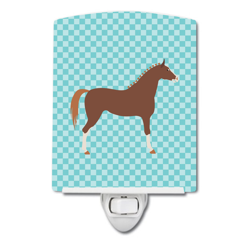 Hanoverian Horse Check Ceramic Night Light