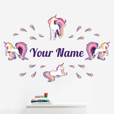 Décalcomanie murale nom