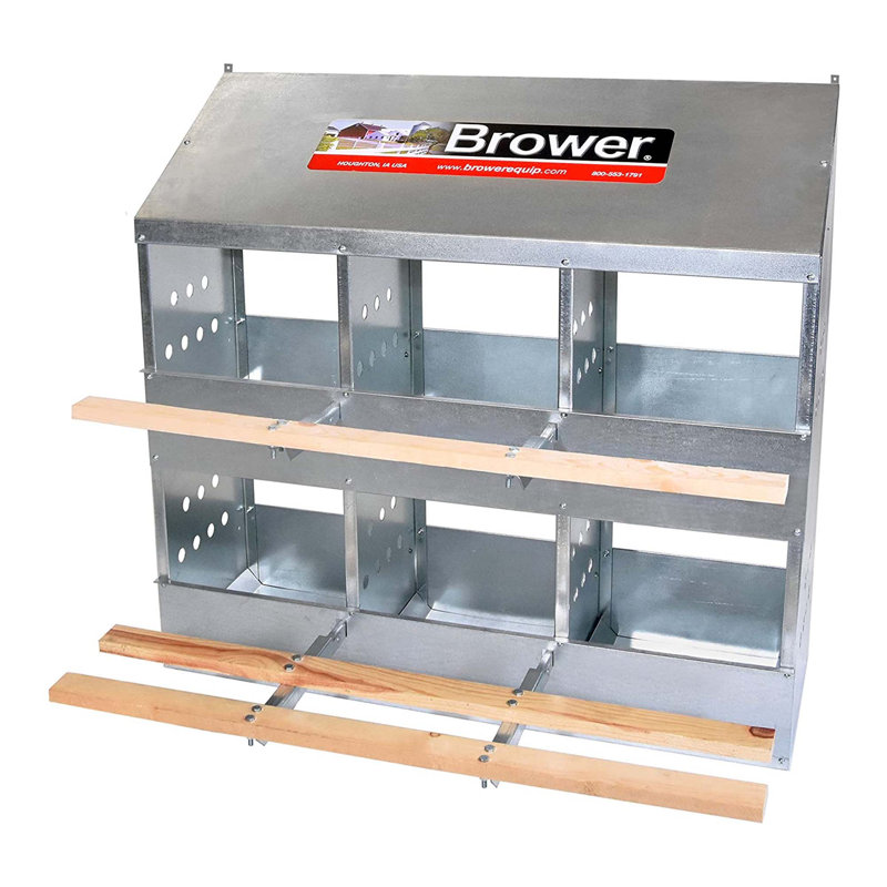 Boîte de nidification en acier galvanisé 406B, H 37 po x l 33 po x P 24,5 po