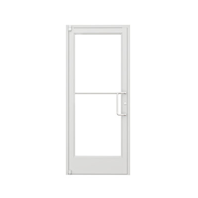 36 In. X 84 In. Right Hand/Outswing Silver Aluminum Commercial Door