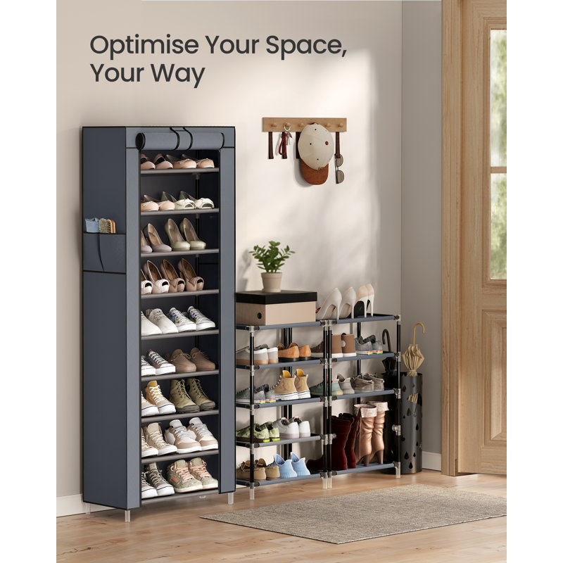 20 Pair Shoe Rack, Grey