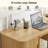 55'' Computer Desk With 2 Storage Cabinets, Mid Century Executive Desk With Charging Station, Modern Home Office Large Desk With Adjustable Metal Legs-1257749546-1254543602