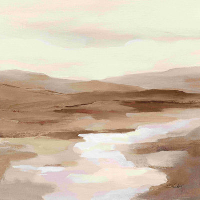 «Cannelle Riverbank I Light» par Silvia Vassileva, peinture sur toile tendue