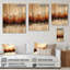 Horizon paradisiaque de bord de mer abstrait - décoration murale en bois nautique sur bois de pin naturel-473591456