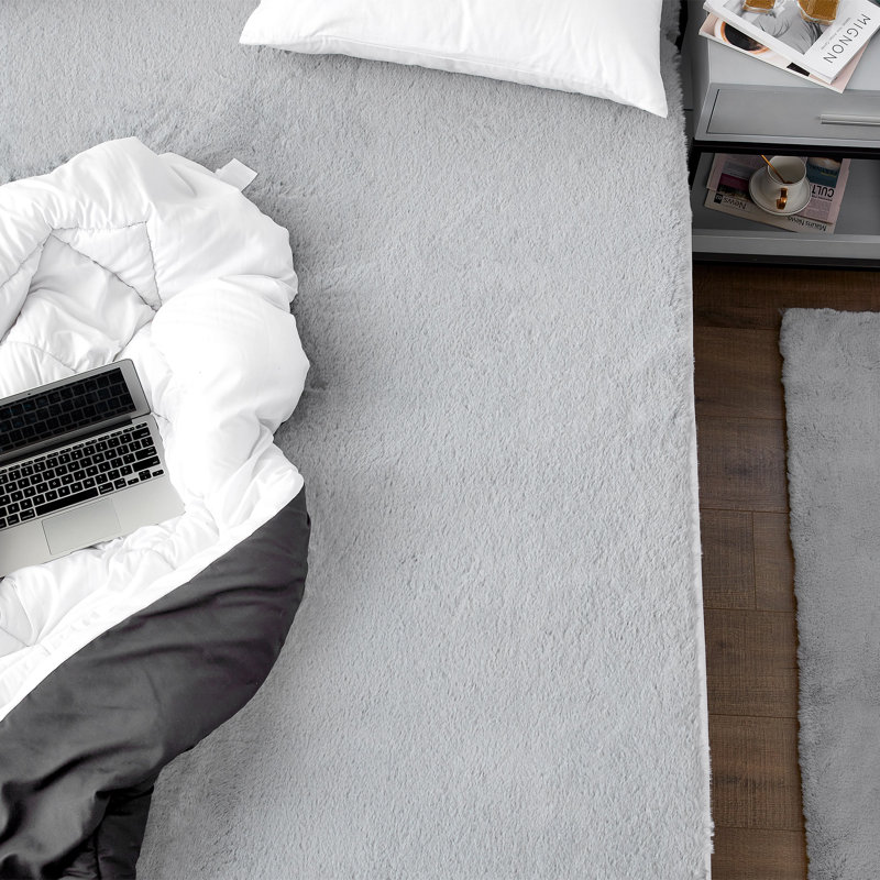 Surmatelas Chunky Bunny Coma, Gris, Très grand californien