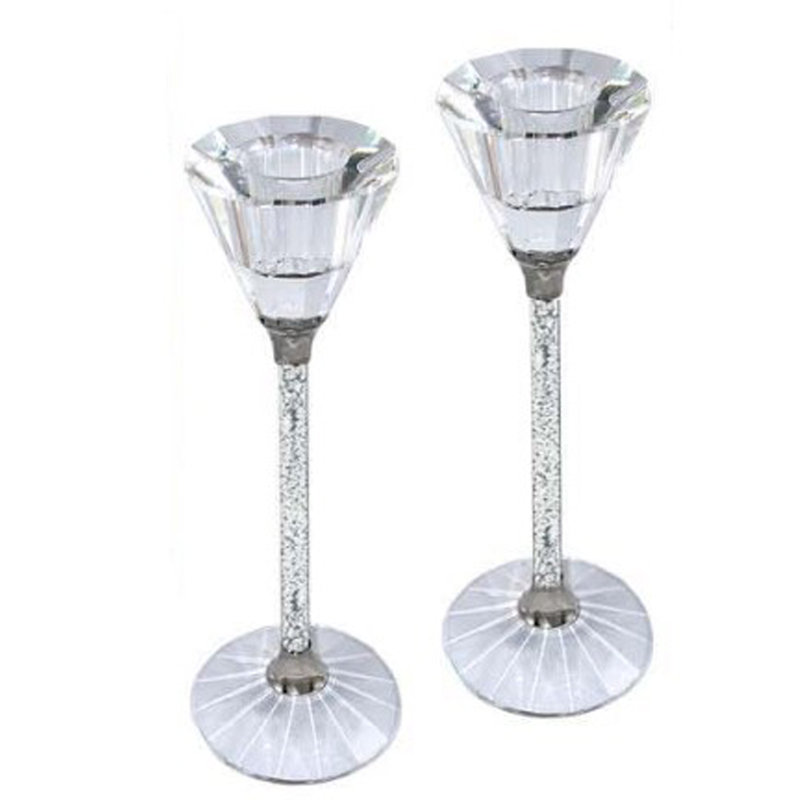 Chandelles de table en cristal 8 po