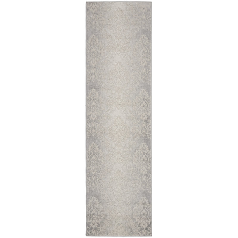 Gricell Damask Indoor Rug, Runner 2'3" x 7'6"