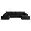 Canapé d'angle infonuagique avec pouf, design minimaliste modulaire-992279733-992279735