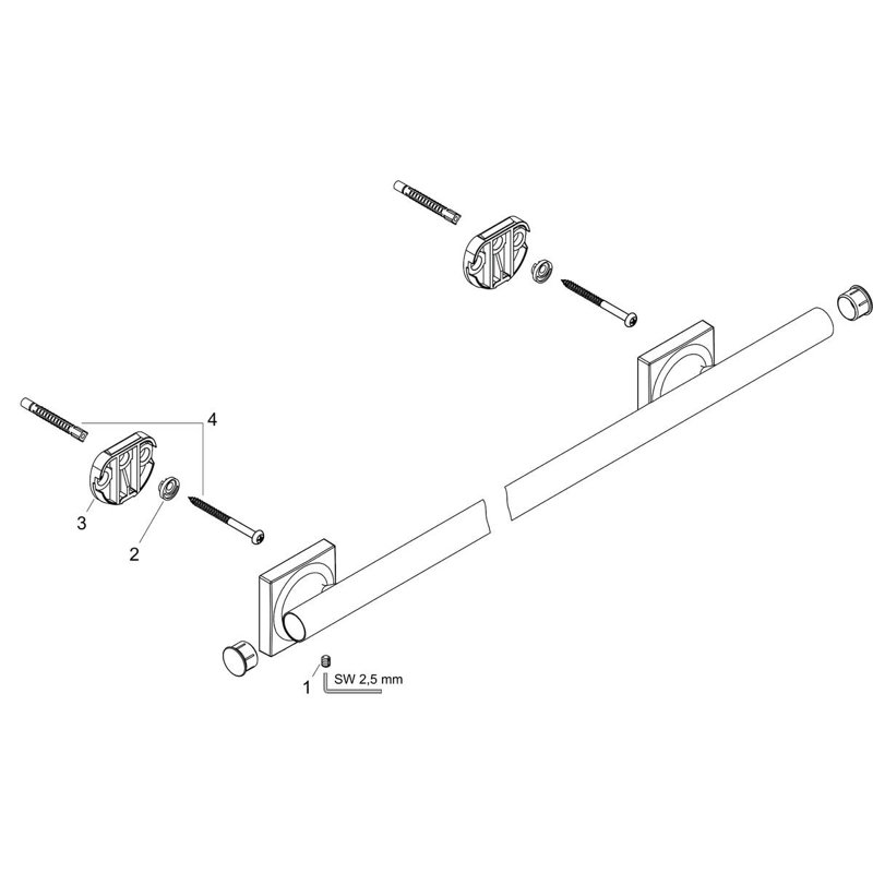 Starck Organic Wall Mounted Towel Bar