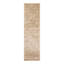 Tapis de couloir d'intérieur floral tissé à la machine ivoire 7 pi