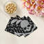 Grandes serviettes de table en satin de coton Crossbones