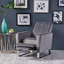 Fauteuil inclinable Arvin à dossier bas et pieds hauts en métal-577890374
