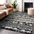 Premium Machine Washable Prisco Black Rug-822950429