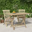 Kulm Rectangular Teak Folding Outdoor Dining Table With Umbrella Hole , 120cm cm W 70cm cm D
