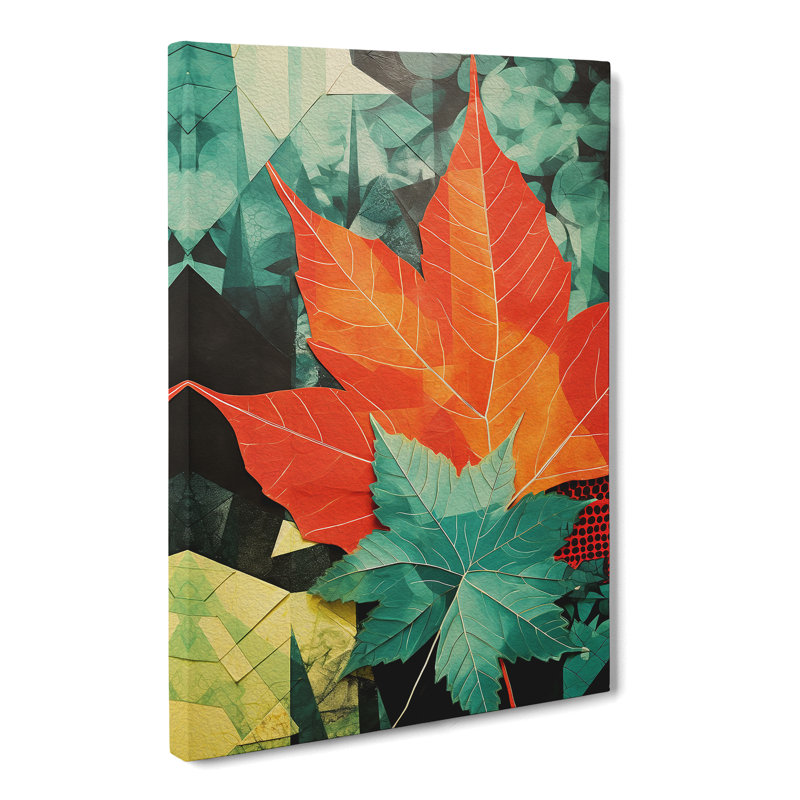 Ivy Leaf Constructivism - Wrapped Canvas, 60cm H x 40cm W x 3cm D