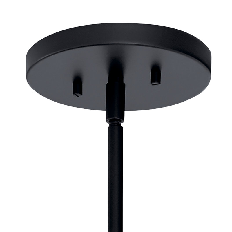 Tolani 6 - Light Wagon Wheel Chandelier, Black, 20" H x 34" W x 34" D