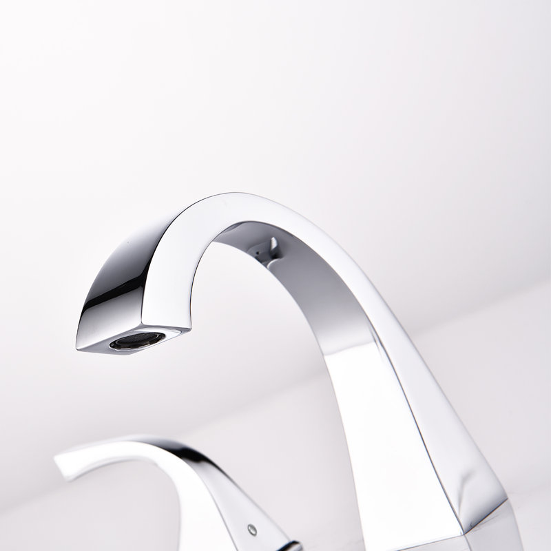 2-handle Bathroom Faucet with Drain Assembly, Chrome, With Drain Assembly