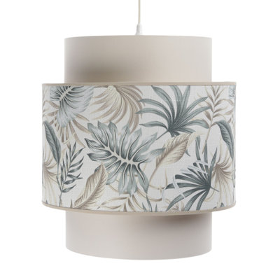 Adoncia 1 - Light Silver Drum Pendant