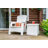 Elements Multi-Wall Resin Outdoor Patio End Table with 13 Gallons of Storage-96898528